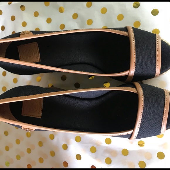 Tory Burch peep toe Majorca wedges NIB - Picture 5 of 5